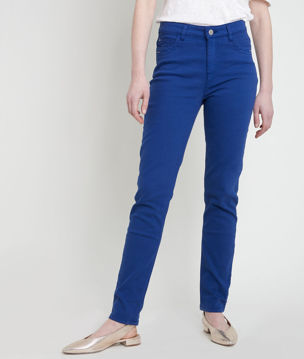 Picture of THE ICONIC SUZY SLIM-FIT JEANS IN BLUE RECYCLED COTTON